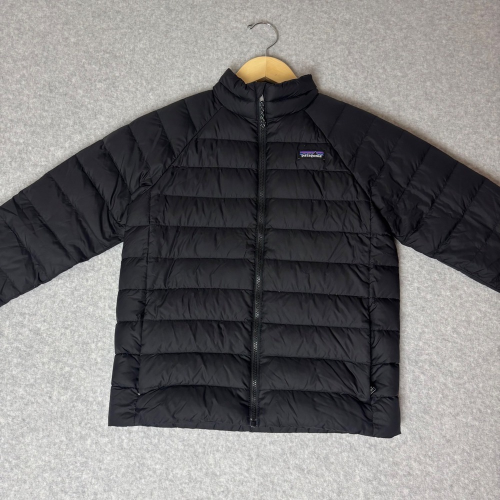 Patagonia Kids Down Sweater Jacket Black Puffer Size M 10 68625FA22